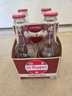 Vintage Dr. Pepper Four Pack Empty Bottles Carrier