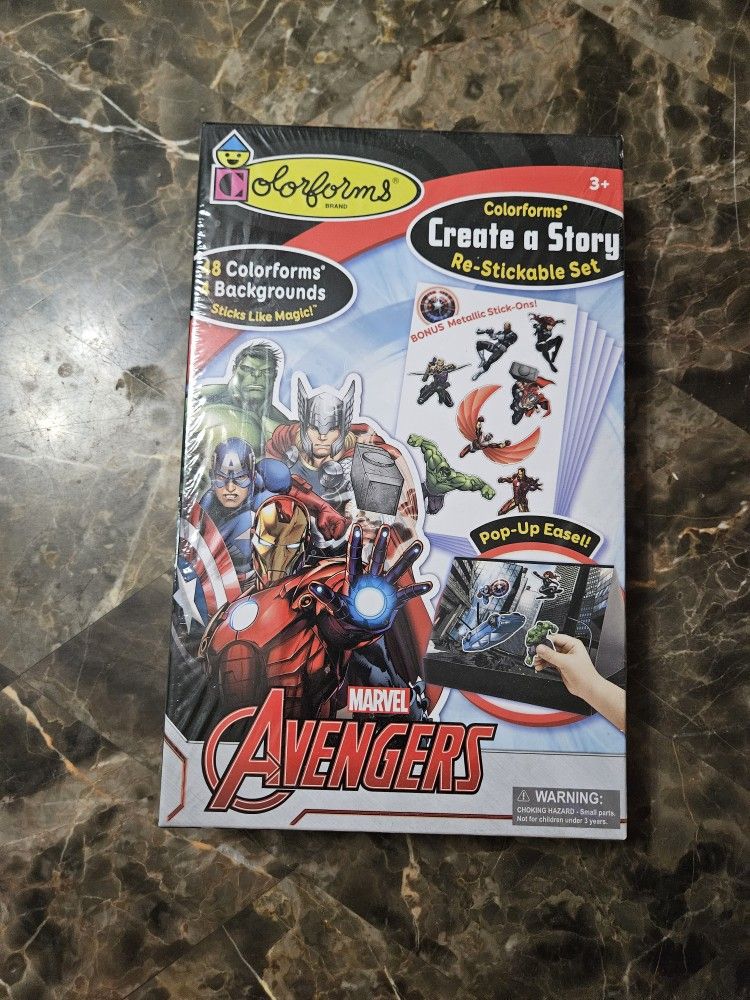 Avengers Colorforms Sealed