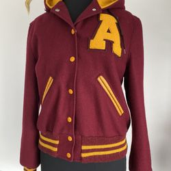 DeLong wool hooded jacket   Size S -M