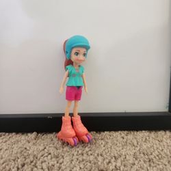 NEW Sealed Polly Pocket Roller Chic Lila Adventure Doll w/Accessories
