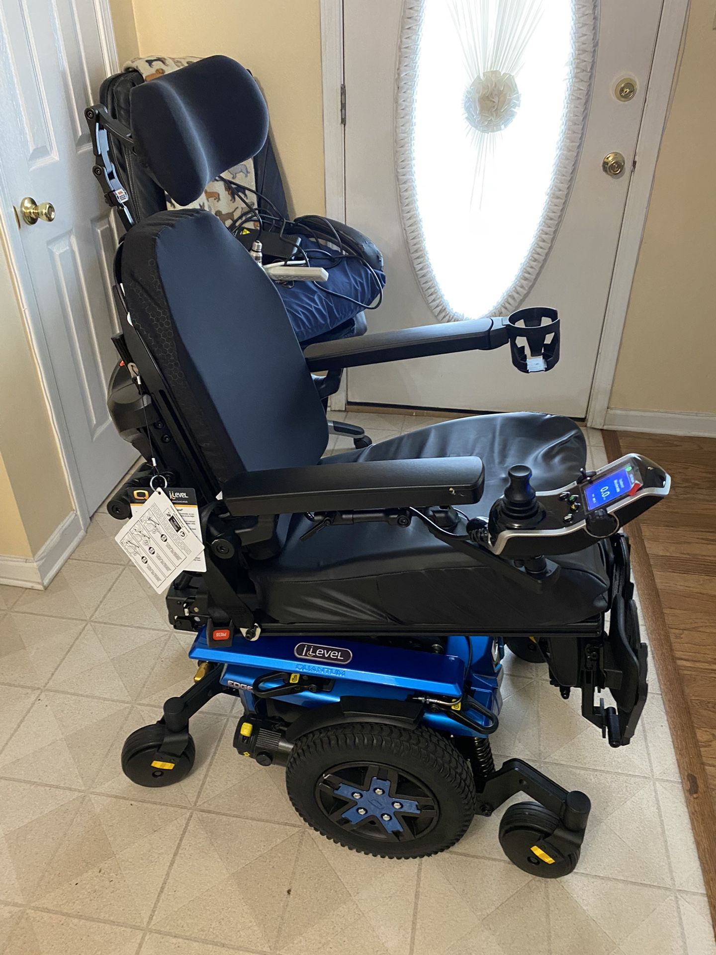 Quantum Q3 Edge Power wheelchair, Elevated Legs And Oxygen Tank Holder, contact Info (contact info removed)