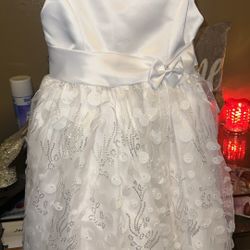 Girls White Dress