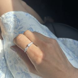 .90ct Beautiful Lab Grown Diamond Fashion Ladies Band 18KT White Gold 