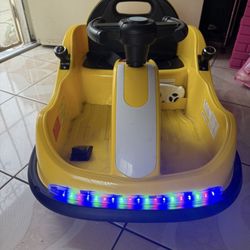 electric Ride On Bumper car for kids Yellow