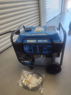 Kobalt Dual Fuel Portable Generator 5500 w