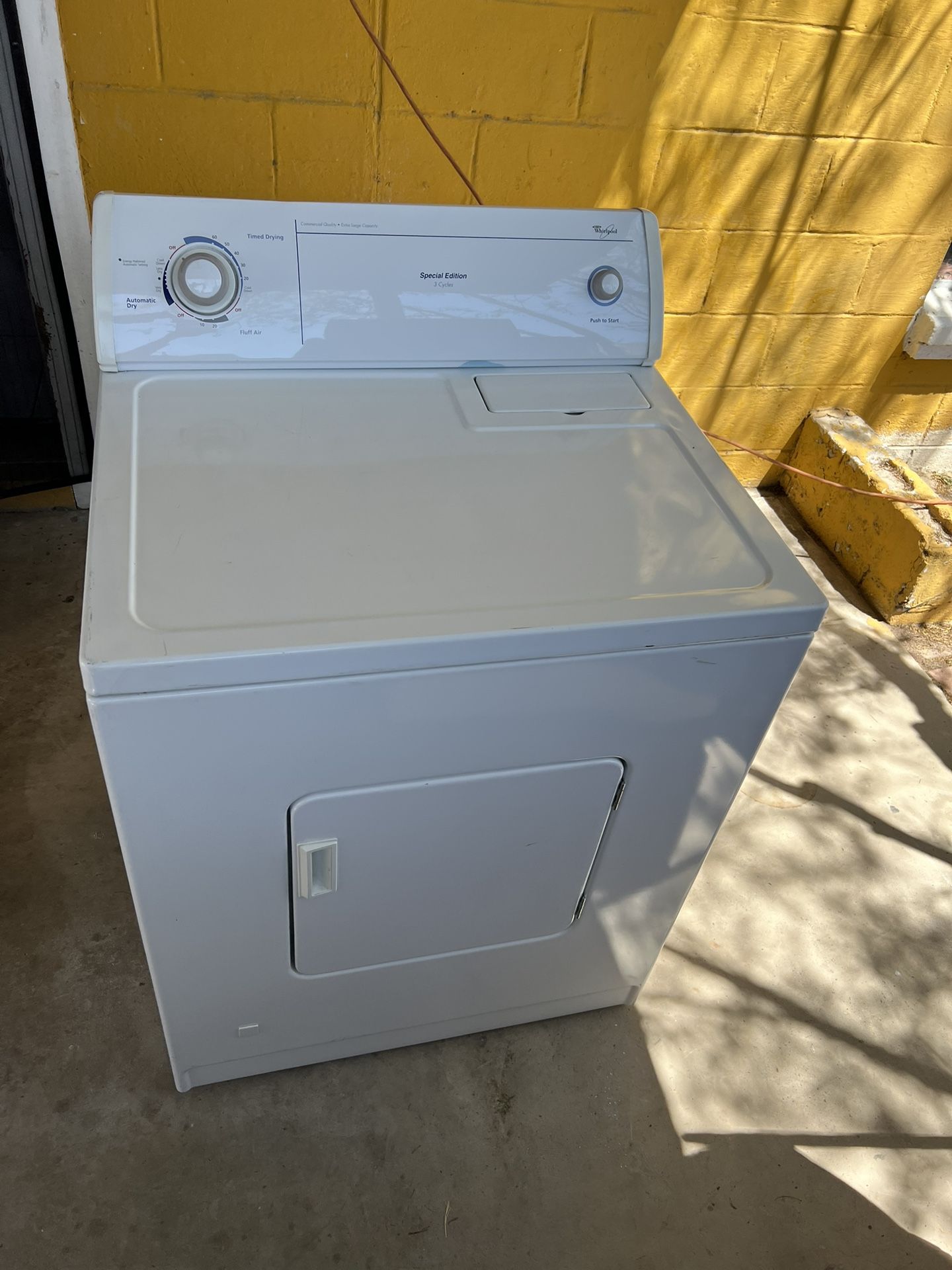 Whirlpool White Gas Dryer