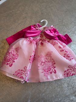 Marmellata 3-piece set pink dress featuring a floral print pink 6 - 9 Months