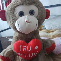 Monkey Valentine Stuff animal 