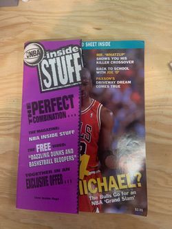 1992 Michael Jordan on Tuff Stuff magazine