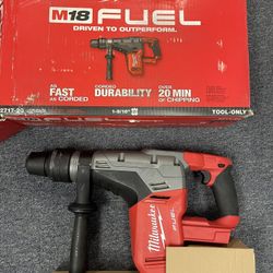 Milwaukee M18 FUEL 18-Volt Lithium-Ion Brushless Cordless 1-9/16 in. SDS-Max Rotary Hammer (Tool-Only)