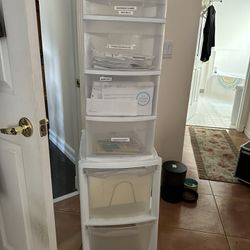 Plastic Stackable Drawers On Wheels 