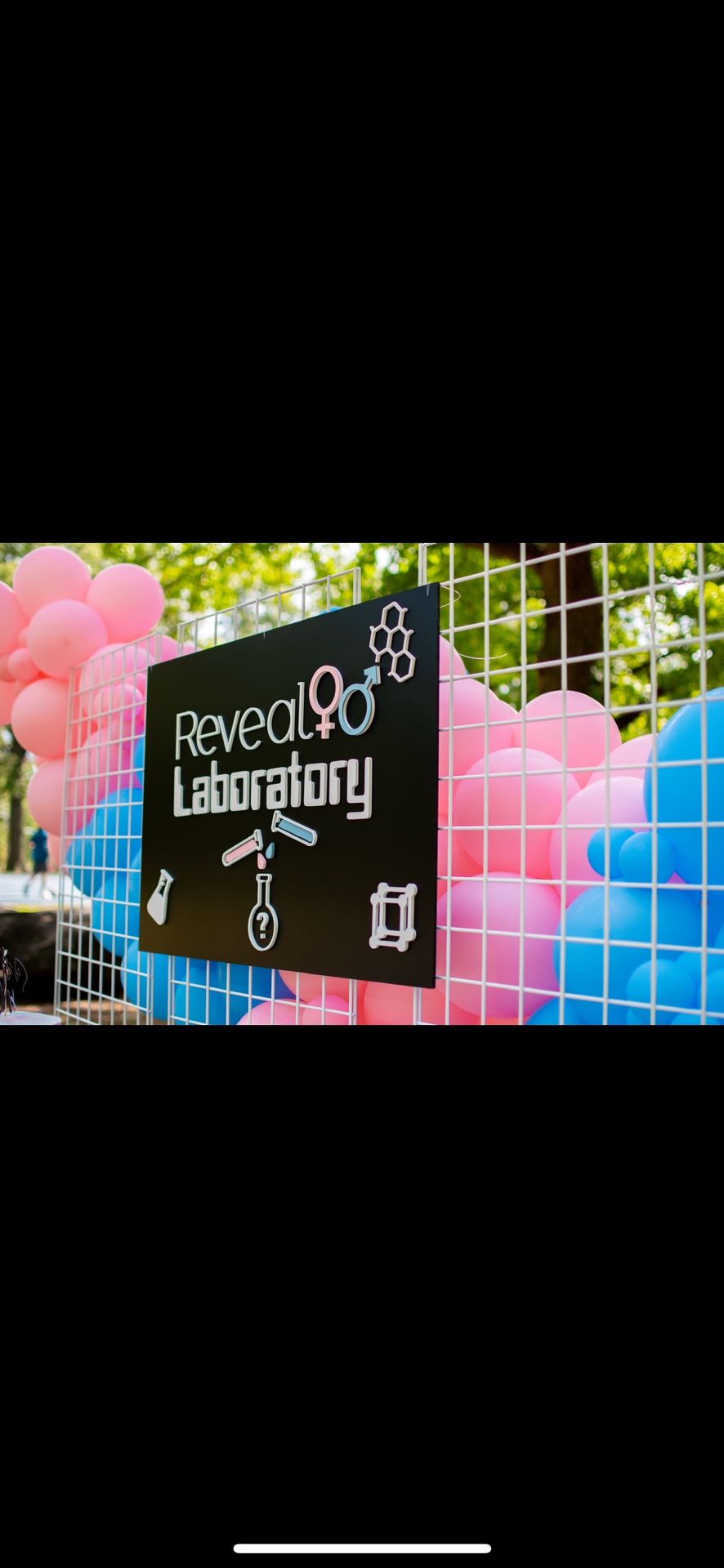 Gender Reveal Acrylic Sign