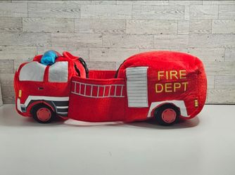 Kids Play 3D Costume Plush Firetruck w/lights & Sounds Child 3-7 Yrs Old.