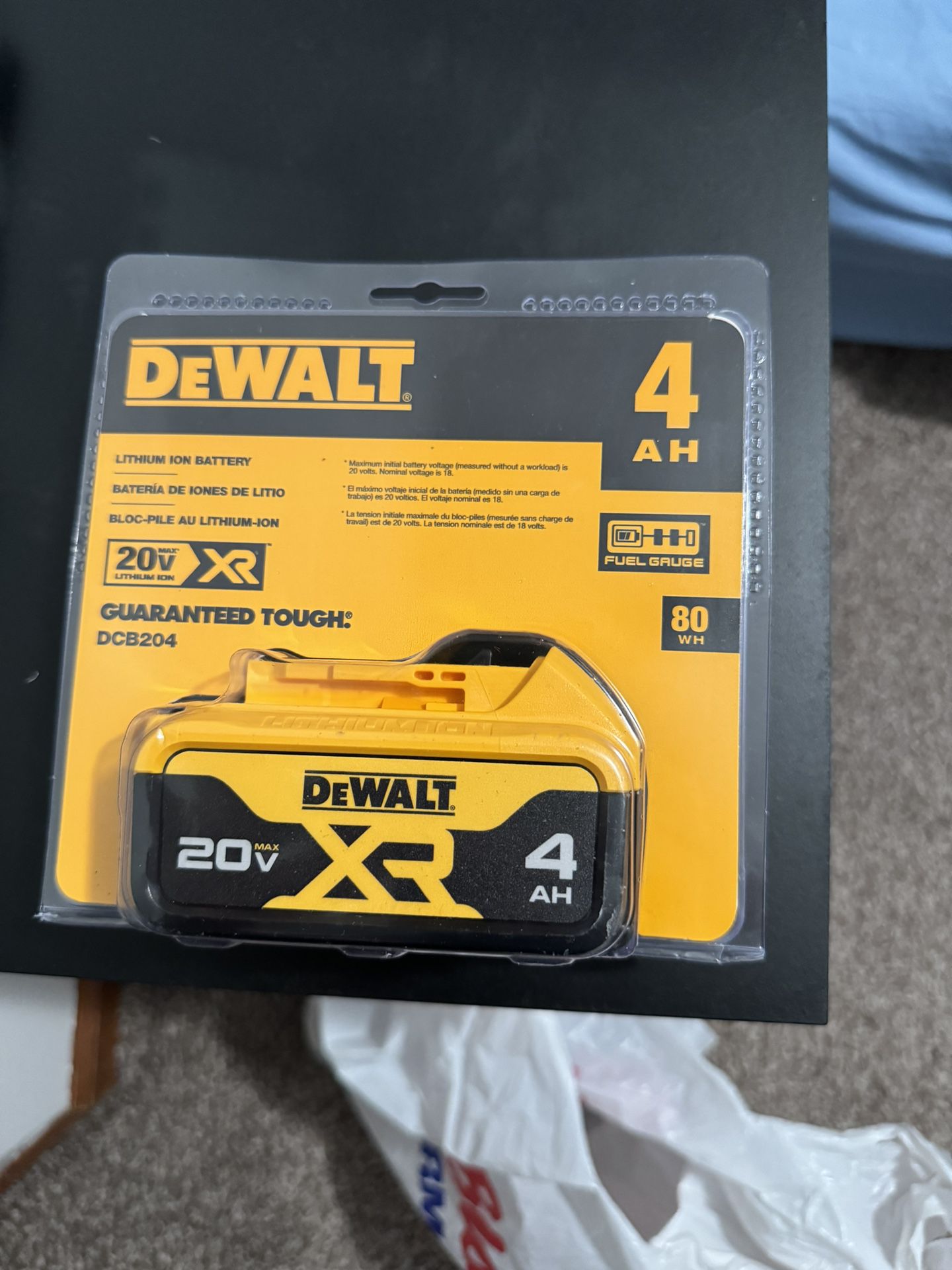 DEWALT 4 Am Battery Brand New Still Sealed