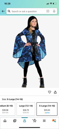 Girl Halloween Costume Size XL