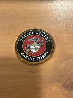 Metal United States Marine Corps Emblem Badge