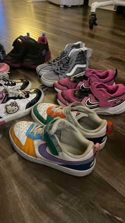 For all pairs OBO Girls sneakers Nike, Vans, Sketchers, Trva sandals, Hello Kitty & more