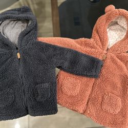 Carter’s Baby Sherpa Hooded Jacket 18m Like New
