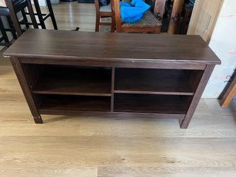 Brown Wooden TV Stand