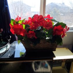 ARTIFICIAL Flowers Arrangement Red