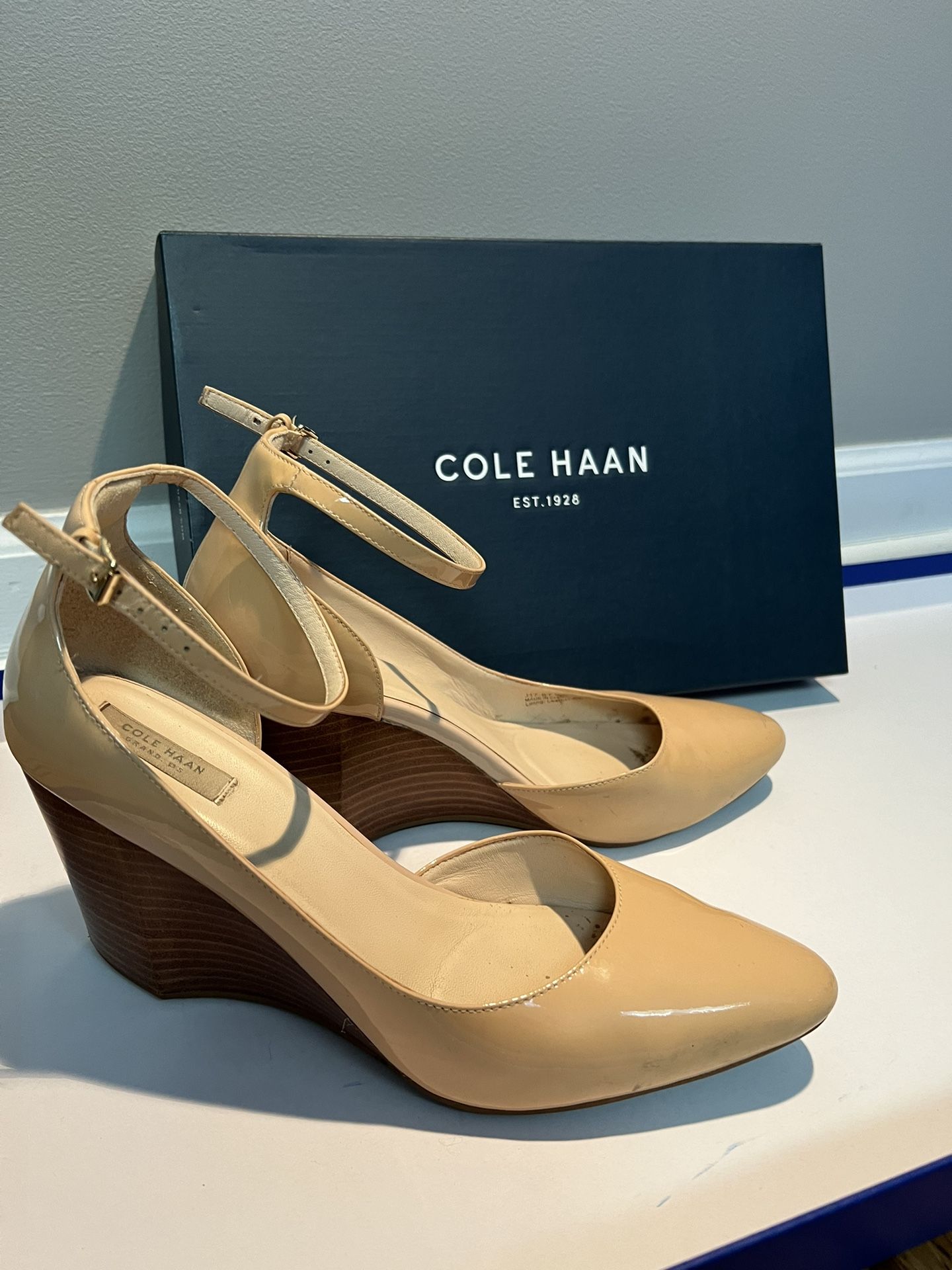 Cole Haan Patent Leather Wedges