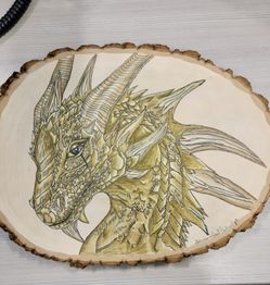 Wooden Dragon Wall Art
