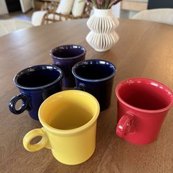 Fiesta Ware coffee mugs