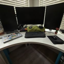 IKEA LINNMON / ADILS White Corner Table 