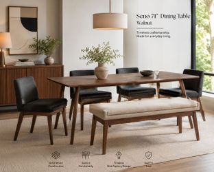 Seno dining table walnut by Article