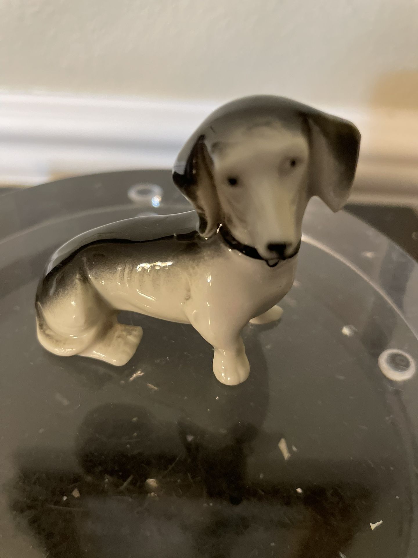 Vintage Mini Dachshund Porcelain Figurine
