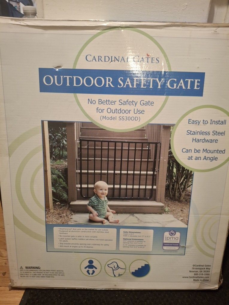 New::ALUMINUM safety Stairway&doorway Unit,stainless steel hardware.