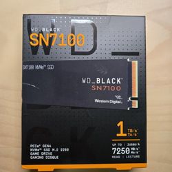 WD Black SN7100 1TB NVMe SSD - Gen4 PCIe, M.2 2280