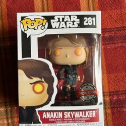  Funko Pop! Star Wars- Anakin Skywalker #281 Funko Shop Exclusive Sticker.