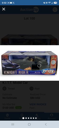 KNIGHT RIDER K.I.T.T 1982 PONTIAC TRANS AM ERTL JOYRIDE 1/18