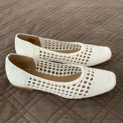 Gaimo NIB Leather Woven Flats/ Shoes size 41