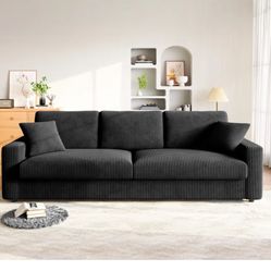 Corduroy sofa 100 inches