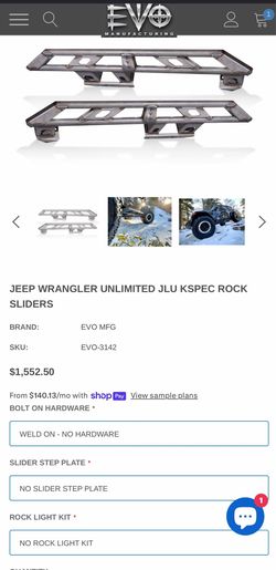 Jeep rock sliders
