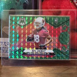 2024 Marvin Harrison Jr. Panini Mosaic  Green Prizm NFL Debut RC #283 Cardinals
