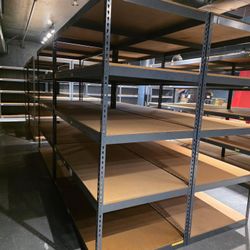 Stock Supply Storage Racks 72 in W x 36 in D 5 Tier Steel Shelving Similar To Uline Shelves Delivery Available
