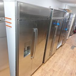 Ge Profile Refrigerator And Freezer 48" Bilt In  Side By Side 