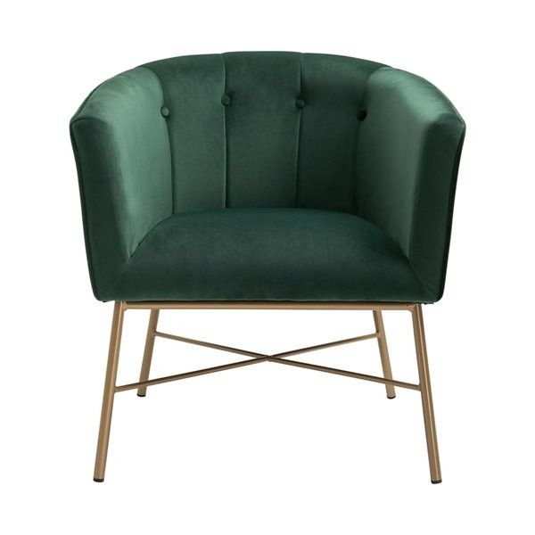 NIB _Green Velvet  Leisure Armchair. Unassembled