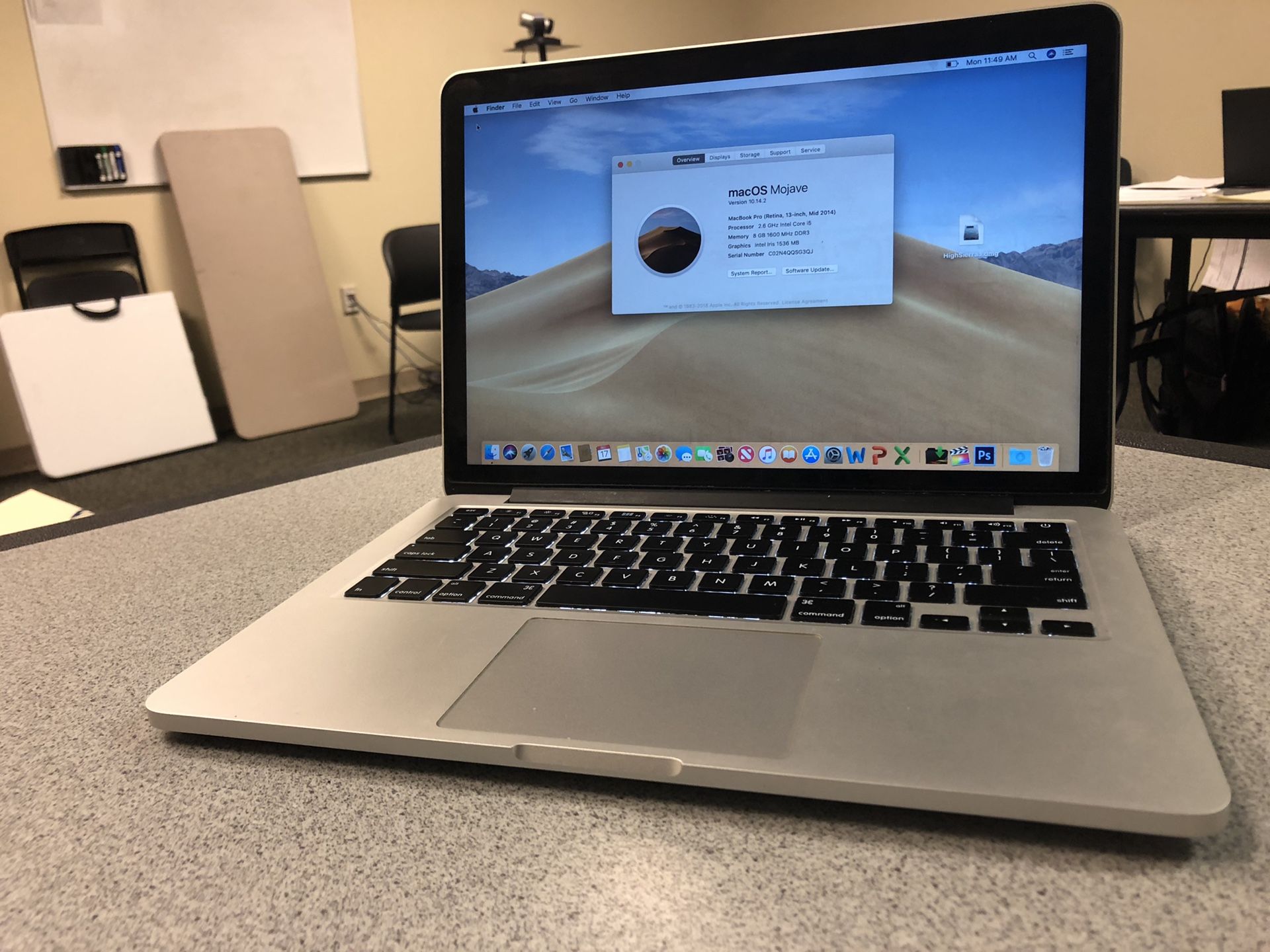 2014 13 inch MacBook Pro retina