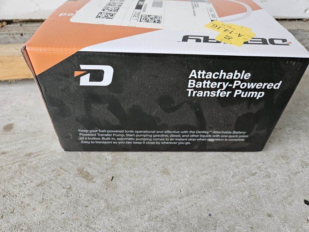 Battery Operated Oil Transfer Pump