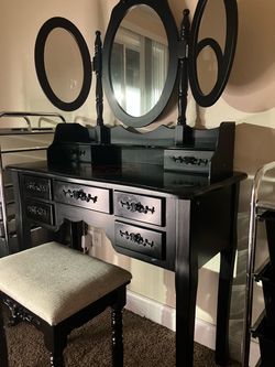 Black gothic vanity.