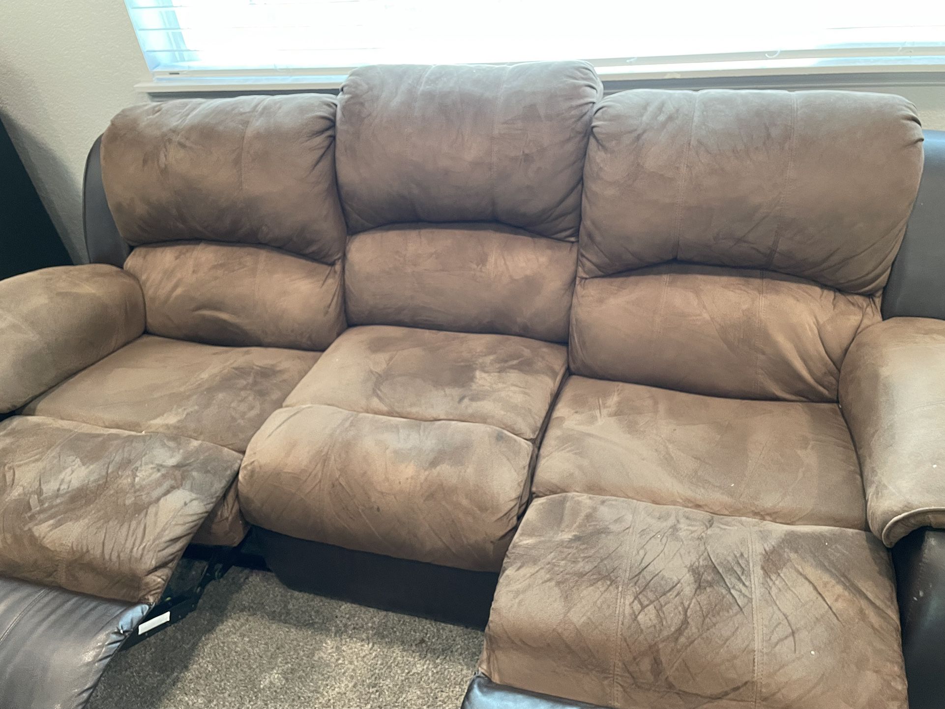 FREE- Reclining Couch And Love Seat  