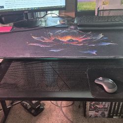 Glass Top Computer Desk