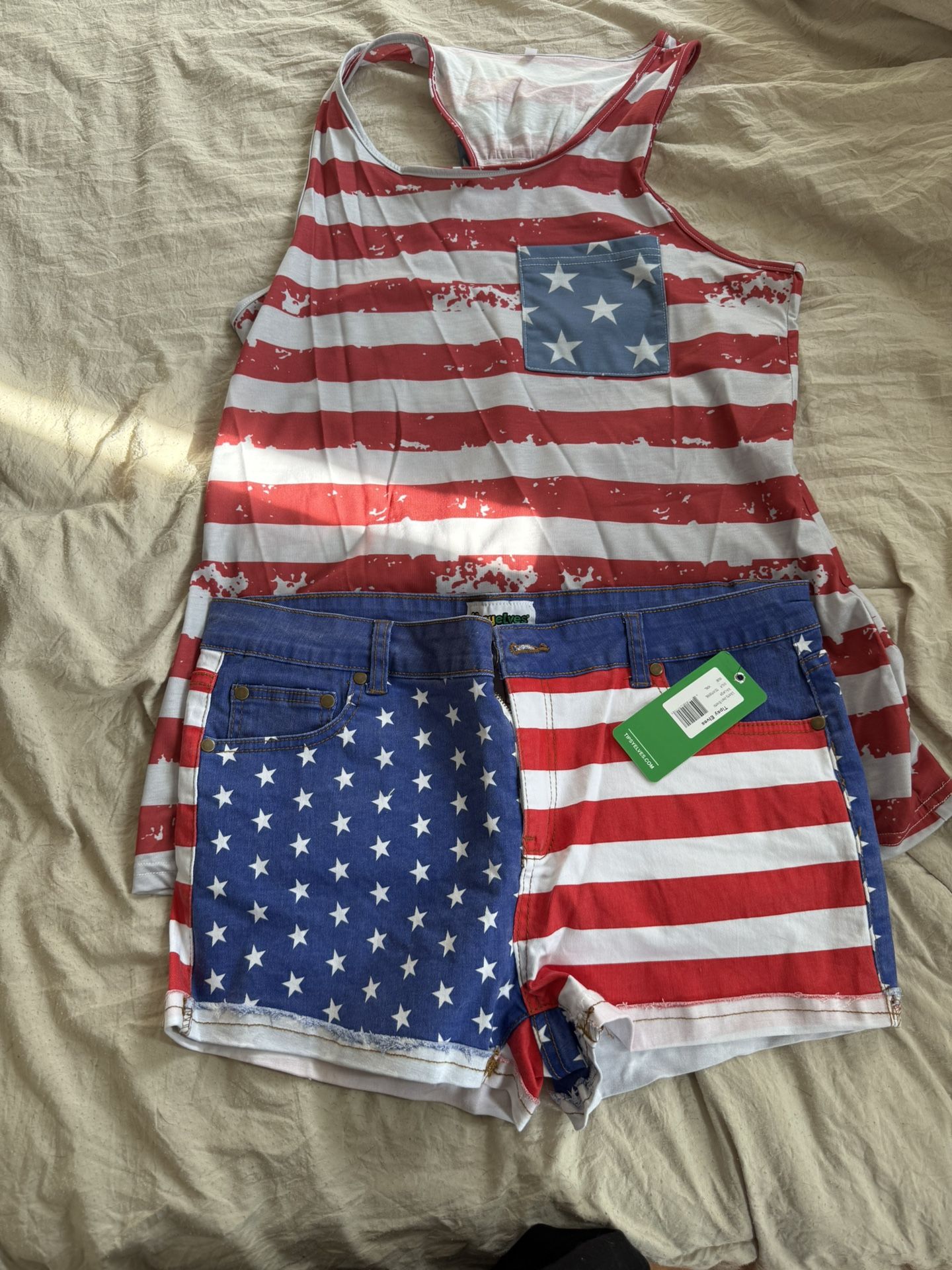 4th Of July Tank And Shorts