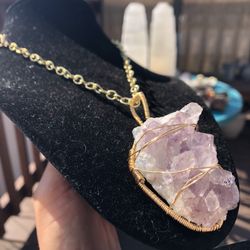 Amethyst Copper Necklace 