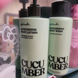 Cucumber Lotion And Body Wash Victoria Secret Pink