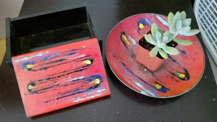 Artistic Box and plate